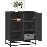 Berkfield Home Sideboard Black 62x35x76 cm Engineered Wood | Size: 62 x 35 x 76 cm