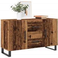 Berkfield Home Sideboard Old Wood 100x36x60 cm Engineered Wood in Brown | Size: 100 x 36 x 60 cm