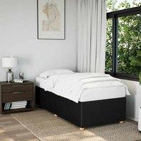 Berkfield Home Bed Frame without Mattress Black Single Fabric