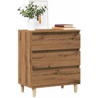 Berkfield Home Sideboard Artisan Oak 60x35x70 cm Engineered Wood in Brown | Size: 60 x 35 x 70 cm