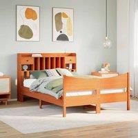 Berkfield Home Bed Frame without Mattress Wax Brown 160x200 cm Solid Wood Pine