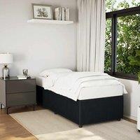 Berkfield Home Bed Frame without Mattress Black Single Velvet