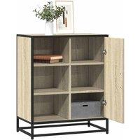 Berkfield Home Sideboard Sonoma Oak 62x35x76 cm Engineered Wood in Brown | Size: 62 x 35 x 76 cm
