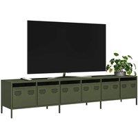 Berkfield Home TV Cabinet Olive Green 202x39x43.5 cm Cold-rolled Steel