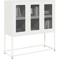 Berkfield Home Sideboard White 100.5x39x107 cm Cold-rolled Steel