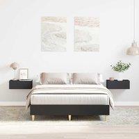 Berkfield Home Bed Frame No Mattress Black 140x190 cm Engineered Wood