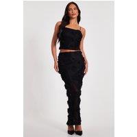 Quiz Women's Black Floral Maxi Skirt | Size: 10