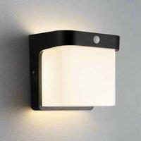 CGC Lighting Black Cube PIR Motion Sensor LED Outdoor Wall Light 4000k Natural White Integrated LED IP65