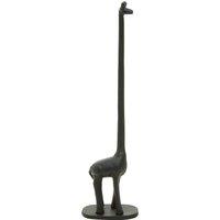 Orsina Fauna Giraffe Toilet Roll Holder in Black