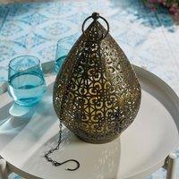 mysmartbuy USB Rechargeable Oriental Style LED Lantern - Weatherproof Freestanding or Hanging Home or Garden Light - H68 x 18cm | Size: 68 x 18 cm