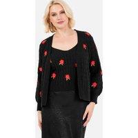 Lovedrobe Women's Floral Cardigan Crop Top Set | Size: 8-10