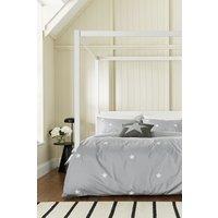Helena Springfield 'Tufted Star' Woven Duvet Cover Set in Grey | Size: Double