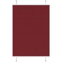 Berkfield Home Pleated Blind Bordeaux Red 85x100 cm Fabric Width 84.4 cm Polyester