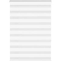 Berkfield Home Zebra Blind White 100x150 cm Fabric Width 95.9 cm Polyester
