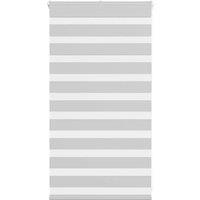 Berkfield Home Zebra Blind Light Grey 85x100 cm Fabric Width 80.9 cm Polyester