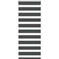 Berkfield Home Zebra Blind Black 65x100 cm Fabric Width 60.9 cm Polyester