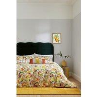 Helena Springfield 'Penny' Cotton Duvet Cover Set in Orange | Size: Double