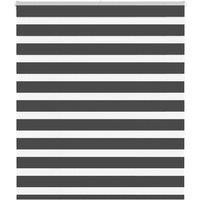 Berkfield Home Zebra Blind Black 135x150 cm Fabric Width 130.9 cm Polyester