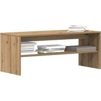 Berkfield Home TV Cabinet Artisan Oak 100x40x40 cm Engineered Wood in Brown | Size: 100 x 40 x 40 cm