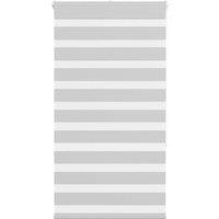 Zebra Blind Light Grey 90x150 cm Fabric Width 85.9 cm Polyester