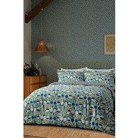 Scion 'Twist & Turn' Cotton Duvet Cover Set in Indigo | Size: Super King
