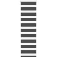 Berkfield Home Zebra Blind Black 40x100 cm Fabric Width 35.9 cm Polyester