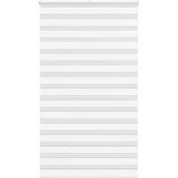 Berkfield Home Zebra Blind White 125x200 cm Fabric Width 120.9 cm Polyester