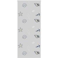 Berkfield Home Shower Roller Blind 90x240 cm Fabric Width 86 cm in Grey