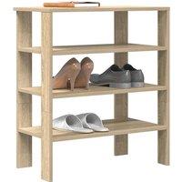 Shoe Rack Sonoma Oak 61x32x70 cm Engineered Wood