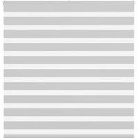 Berkfield Home Zebra Blind Light Grey 150x100 cm Fabric Width 145.9 cm Polyester