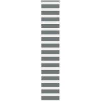 Berkfield Home Zebra Blind Dark Grey 40x200 cm Fabric Width 35.9 cm Polyester
