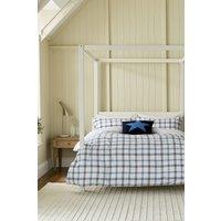 Helena Springfield 'Hunter's Check' Brushed Cotton Duvet Cover Set in Navy | Size: King
