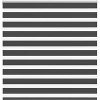 Berkfield Home Zebra Blind Black 145x150 cm Fabric Width 140.9 cm Polyester