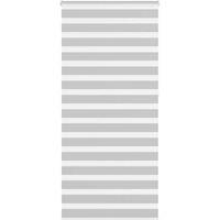 Berkfield Home Zebra Blind Light Grey 105x230 cm Fabric Width 100.9 cm Polyester