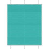 Berkfield Home Pleated Blind Petrol Green 110x150 cm Fabric Width 109.4 cm Polyester