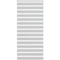 Berkfield Home Zebra Blind Light Grey 105x200 cm Fabric Width 100.9 cm Polyester