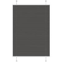 Berkfield Home Pleated Blind Black 100x100 cm Fabric Width 99.4 cm Polyester