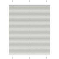 Berkfield Home Pleated Blind Light Grey 105x150 cm Fabric Width 104.4 cm Polyester