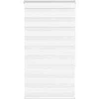 Berkfield Home Zebra Blind White 75x150 cm Fabric Width 70.9 cm Polyester