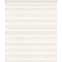 Berkfield Home Zebra Blind Marble Beige 130x150 cm Fabric Width 125.9 cm Polyester