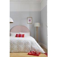 Helena Springfield 'Annie' Jacquard Duvet Cover Set in White | Size: Double