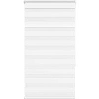Berkfield Home Zebra Blind White 80x150 cm Fabric Width 75.9 cm Polyester