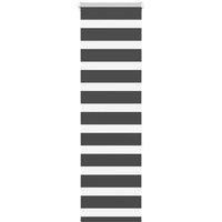 Berkfield Home Zebra Blind Black 50x150 cm Fabric Width 45.9 cm Polyester
