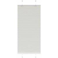 Berkfield Home Pleated Blind Light Grey 60x100 cm Fabric Width 59.4 cm Polyester
