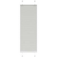 Berkfield Home Pleated Blind Light Grey 40x100 cm Fabric Width 39.4 cm Polyester