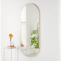 Yearn Mirrors Large Full Length Gold Curved Mirror 150x60cm | Size: 150x60 cm
