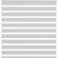 Berkfield Home Zebra Blind Light Grey 140x150 cm Fabric Width 135.9 cm Polyester