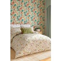 Sanderson 'Arils Garden' Cotton Duvet Cover Set in Olive | Size: King