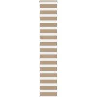 Berkfield Home Zebra Blind Sand Brown 45x230 cm Fabric Width 40.9 cm Polyester