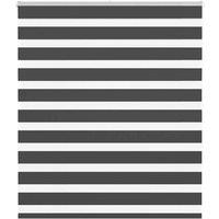 Berkfield Home Zebra Blind Black 120x150 cm Fabric Width 115.9 cm Polyester